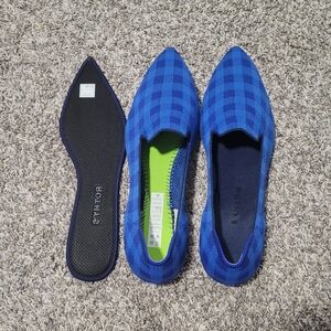 EUC Rothy's Limited Edition Blue Lazuli Pointed Toe Loafers